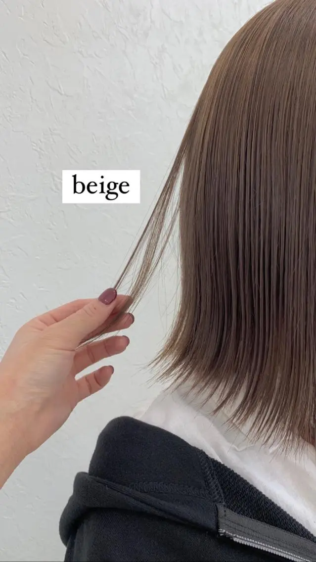 カラー ベージュカラー ブリーチ kitagawa mayuのヘアスタイル