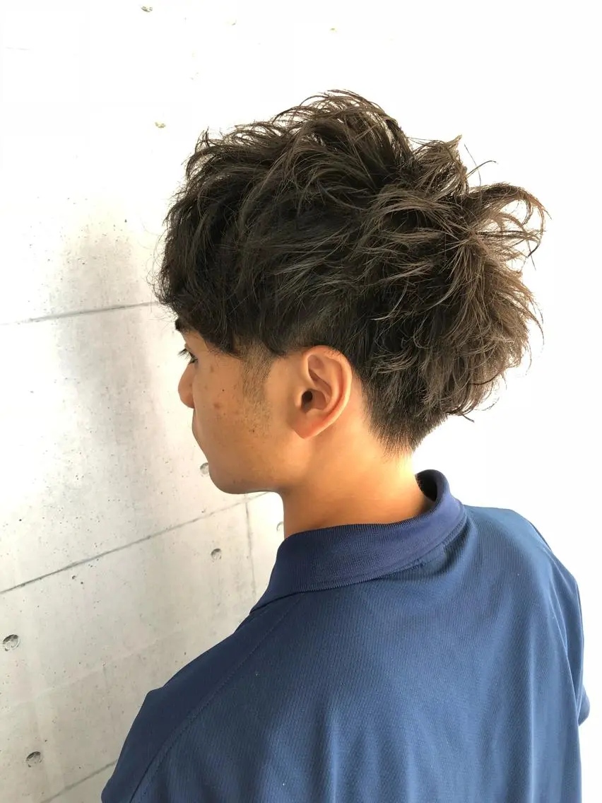メンズ メンズパーマ ツーブロック 北脇 健治のヘアスタイル
