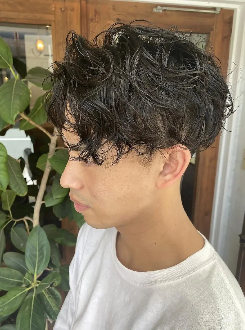 メンズ パーマ カット パーマ Nina by Babyloneのヘアスタイル