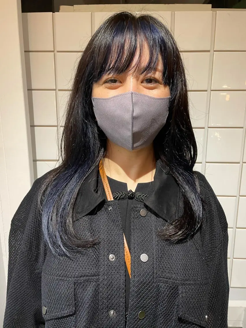 ロング ヘアカラー ｔｏ ｋｉのヘアスタイル