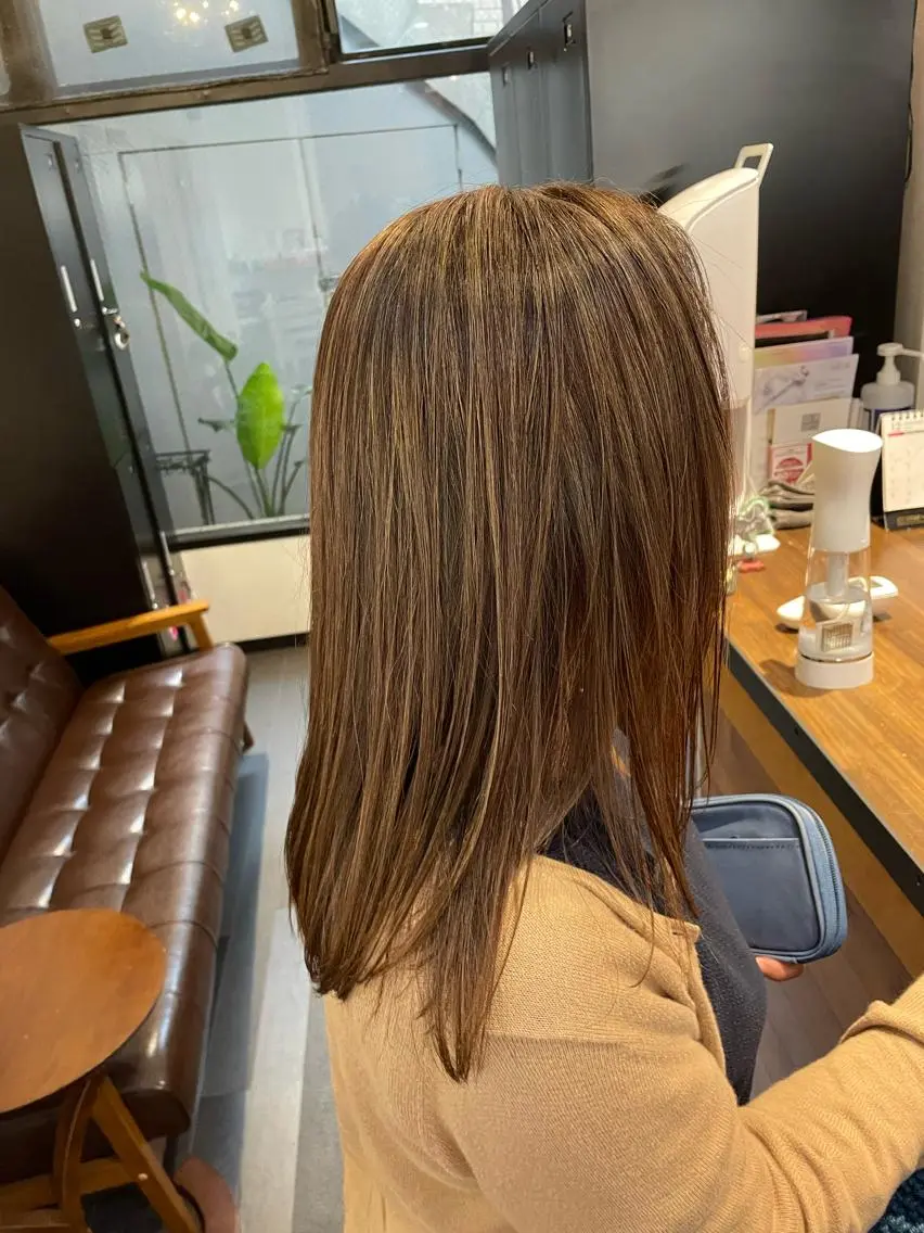 セミロング カラー ヘアアレンジ layer cut 店長/MIKUのその他イメージ