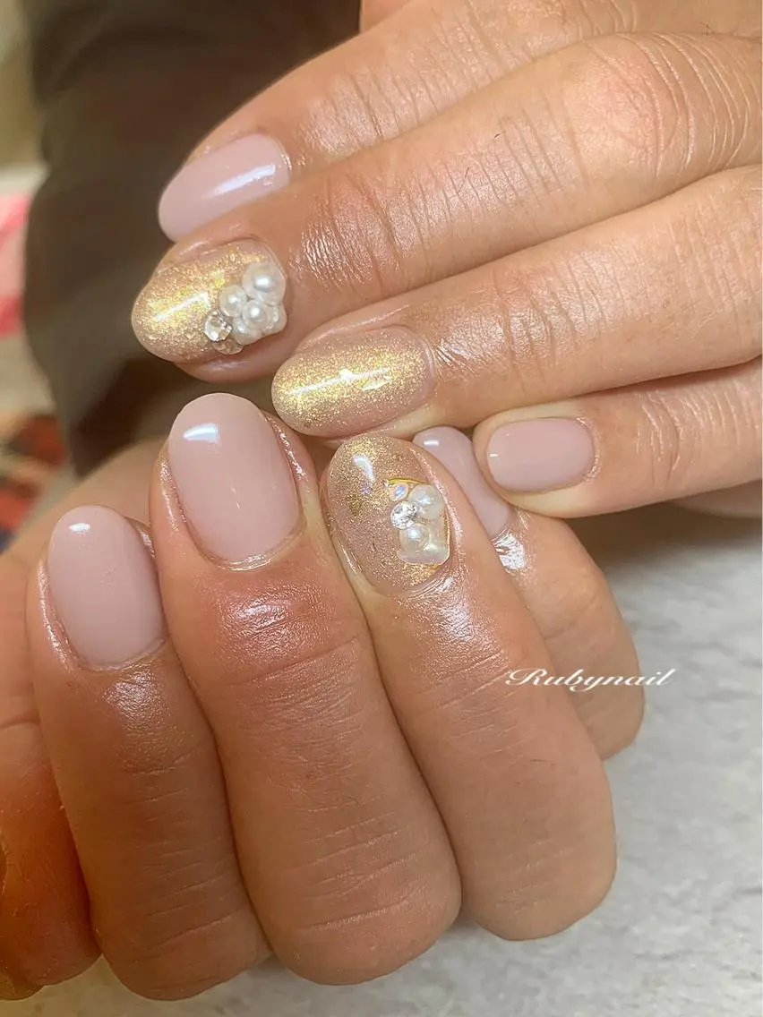 ショート ハンドネイル プライベートサロン Rubynailのネイルデザイン