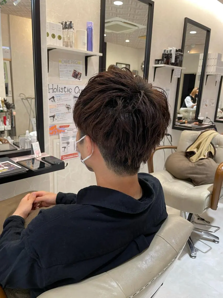 ショート カラー メンズ 本店店長☆ 前原海翔のヘアスタイル