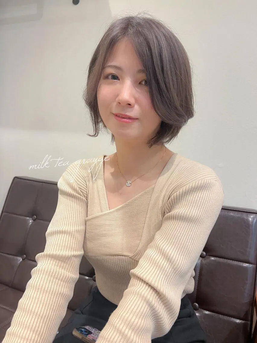 ショート カラー ヘアカラー カラーパティシエ facce🌼ikoのヘアスタイル
