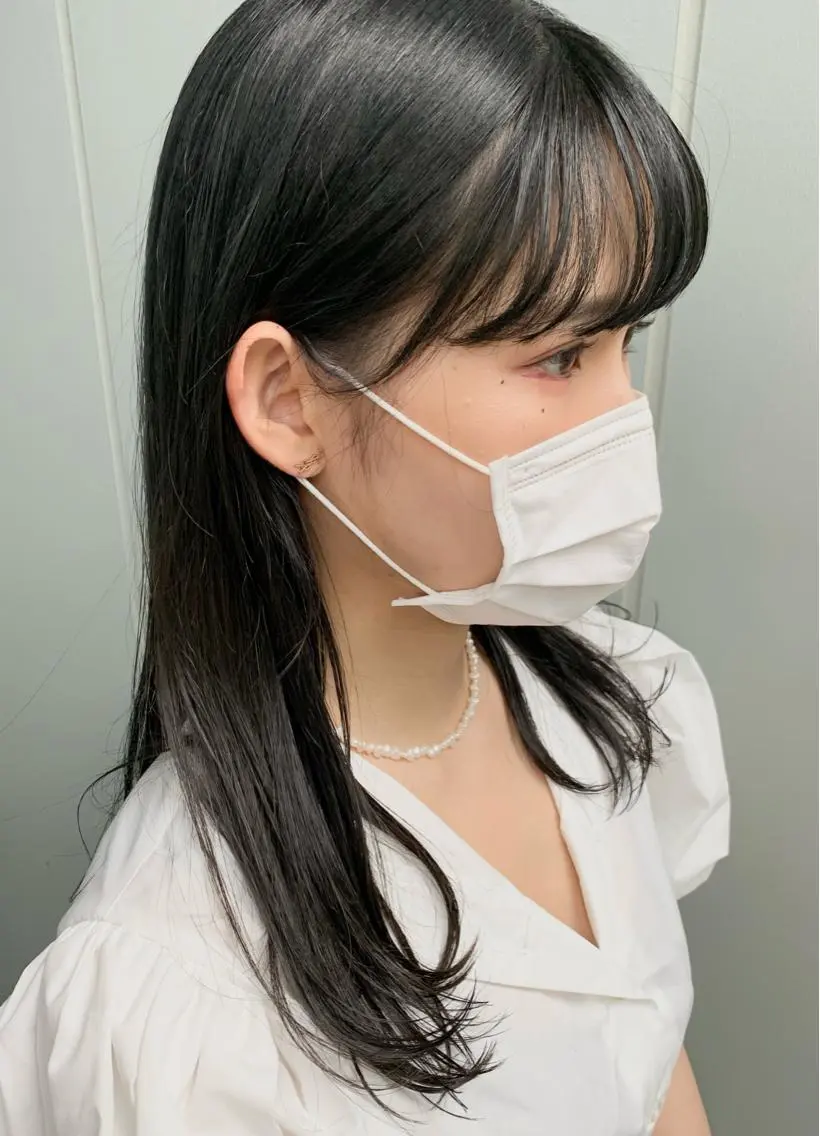 ロング カラー ブリーチ ブリーチなしカラー 明治神宮前 NANAMIのヘアスタイル
