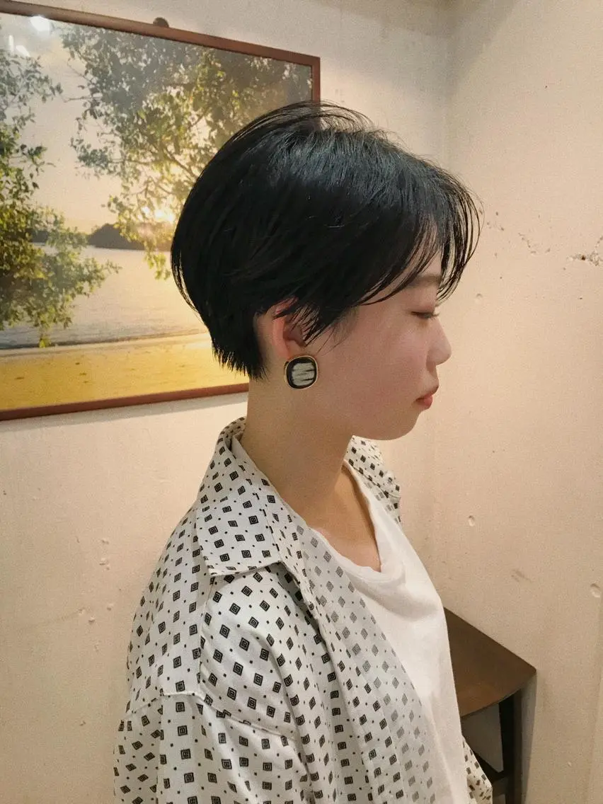 ショート ハンサムショート ショートヘア 代官山 ボブヘアーのヘアスタイル