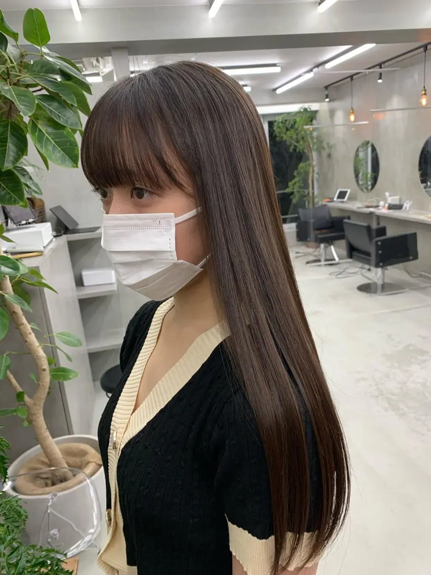 ロング カラー アッシュ アッシュブラウン ブラウンカラー 鈴 /ショート/ボブのヘアスタイル