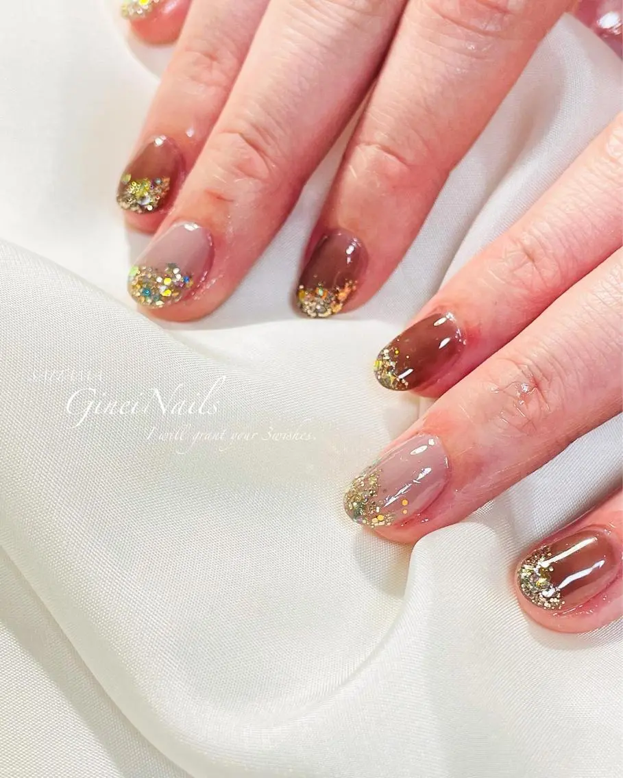 ネイル キラキラネイル Genie Nailsのネイルデザイン