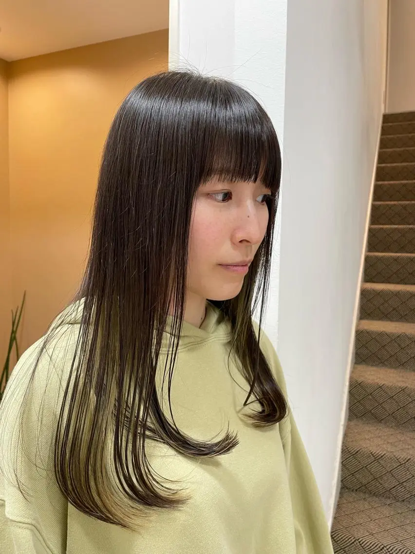 ロング カラー デジタルパーマ特化 杉浦 夏生のヘアスタイル