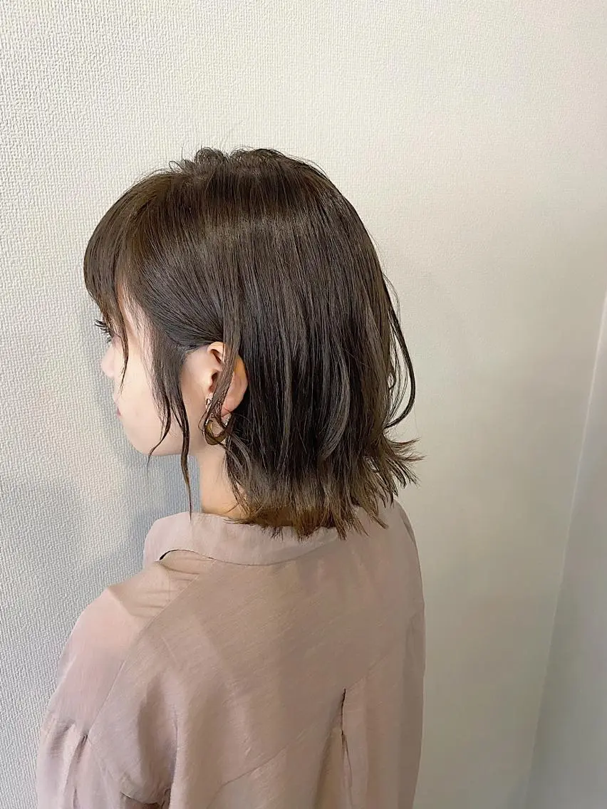 ミディアム カラー ベージュカラー ブラウンカラー 山口 浩之のヘアスタイル