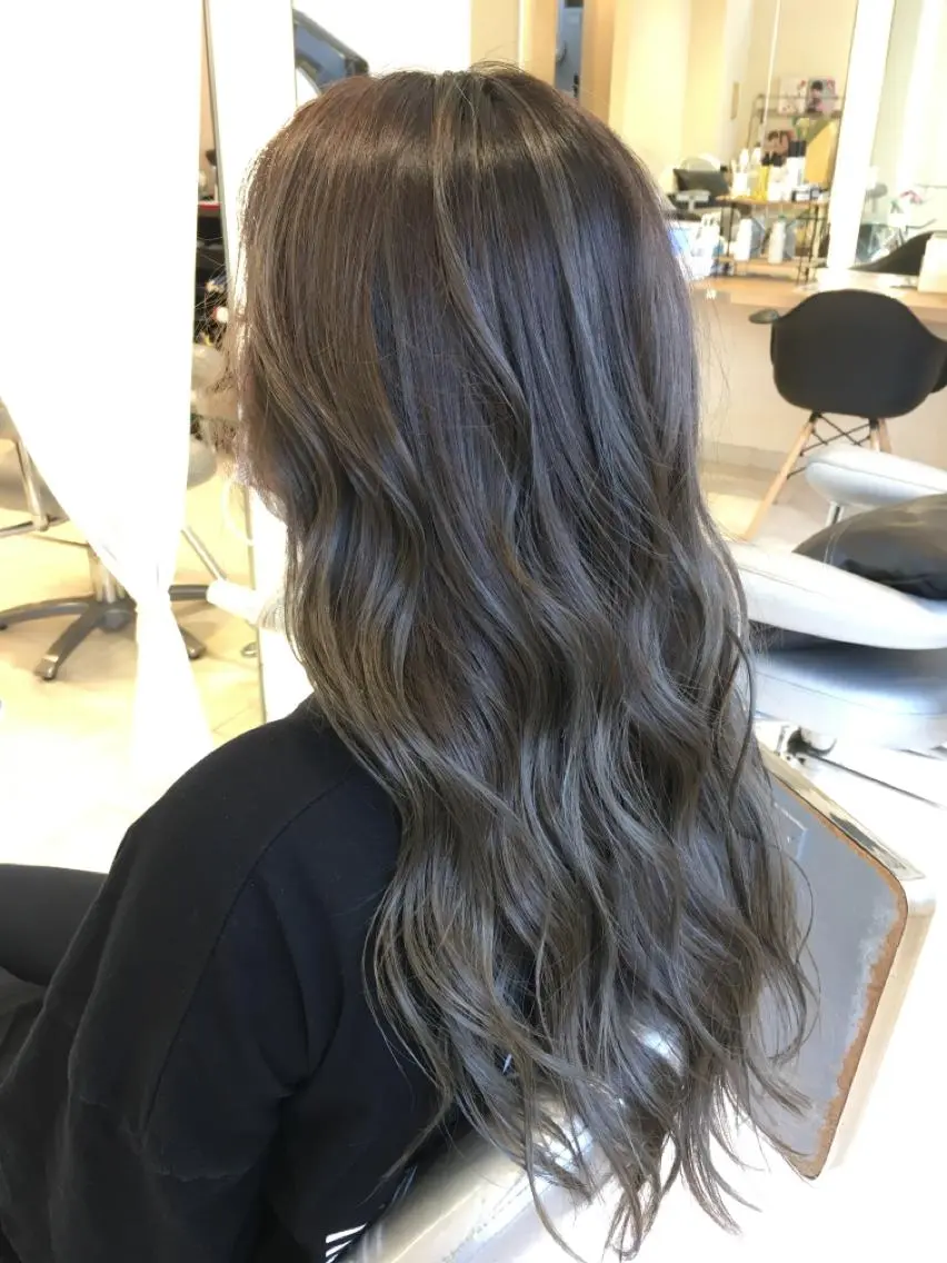 セミロング カラー ハイライトカラー ハイライト 森島 雅之のヘアスタイル