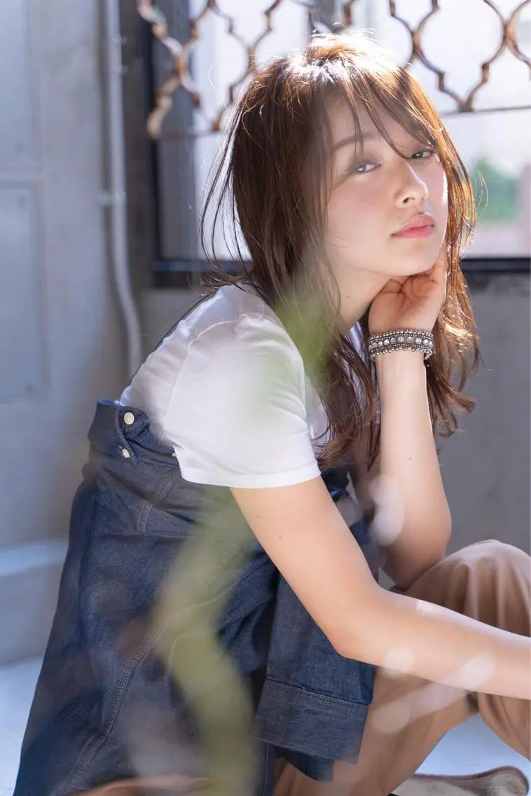 セミロング カラー パーマ 💘透明感カラー💘 沖本 将宏のヘアスタイル