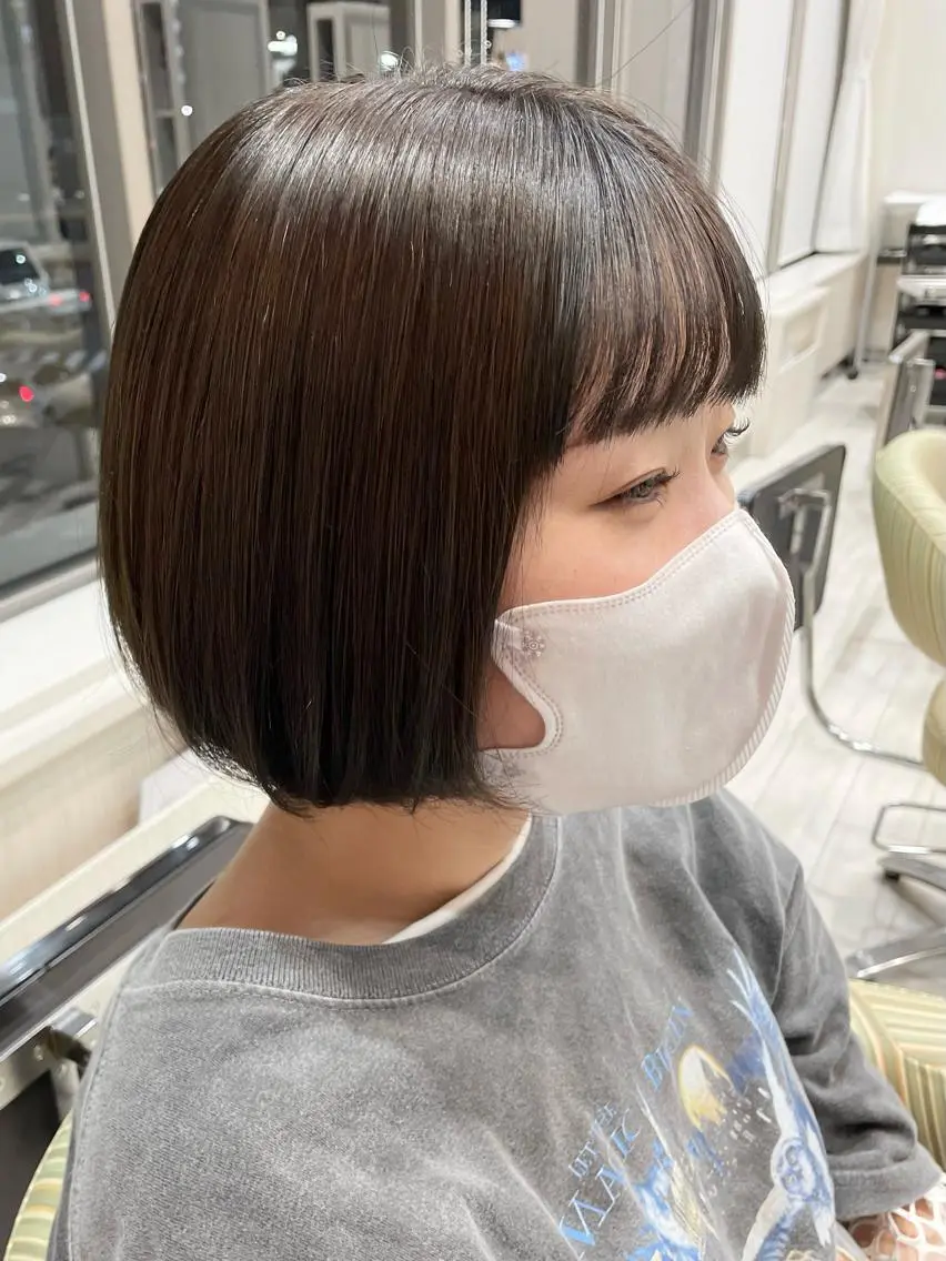 ショート カラー ショートボブ ボブ ショートヘア 飯塚 愛美のヘアスタイル