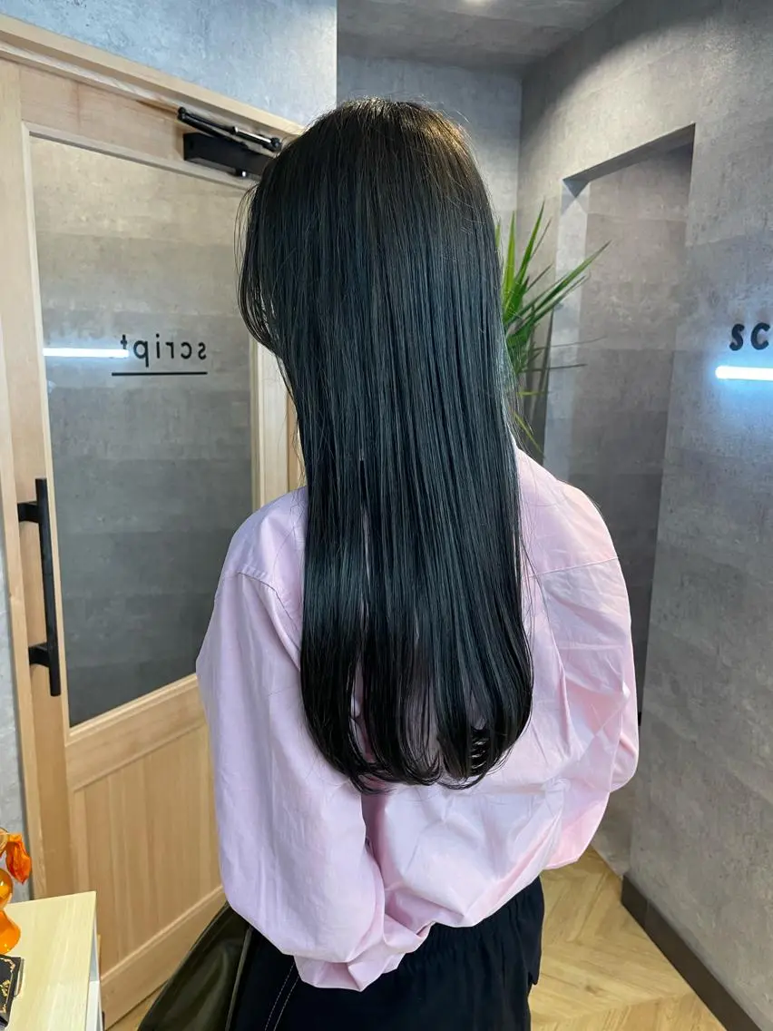 ロング カラー アッシュ カット ヘアカラー トリートメント ヘッドスパ 艶髪 🌸木下なつみのヘアスタイル