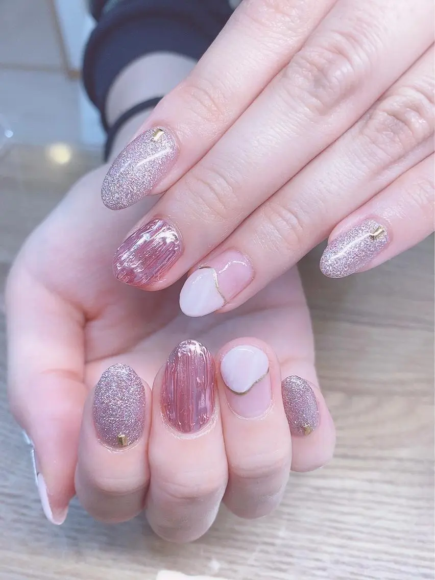 ネイル フットネイル グリーン オフィスネイル ワンカラーネイル 春ネイル Lily Blancheのその他イメージ
