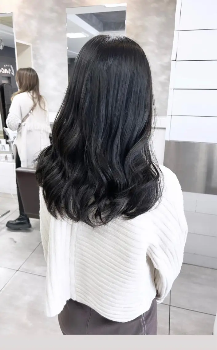 ミディアム ヘアカラー レイヤー/艶髪カラー 森本くるみのヘアスタイル