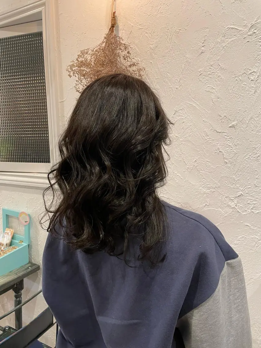 ミディアム カラー ヘアカラー 🌸小掛🌸 豊橋外国人風カラーのヘアスタイル