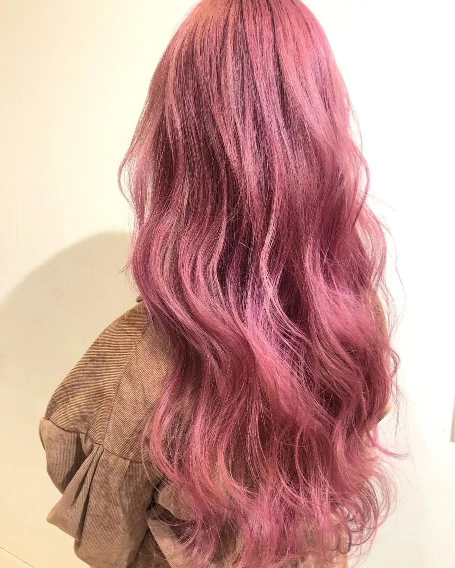 ロング カラー カット ヘアカラー エクステ シールエクステ×美髪 改善/ヨシモトカンジのヘアスタイル