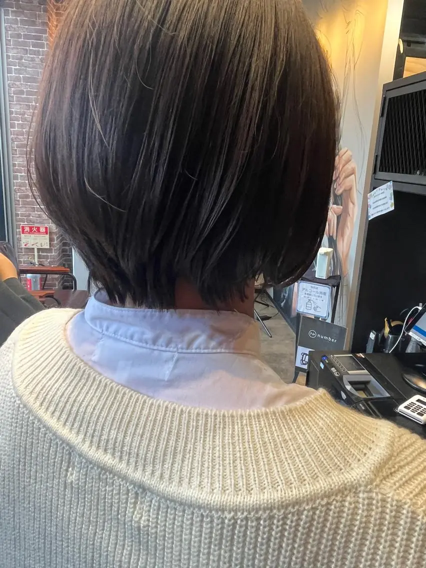 ショート カラー パーマ ヘアアレンジ メンズ キッズ ネイル マツエク・マツパ アイブロウ メンズパーマ ブラウンカラー ケアカラー 透明感カラー ピンクカラー 久木原 ゆりのヘアスタイル