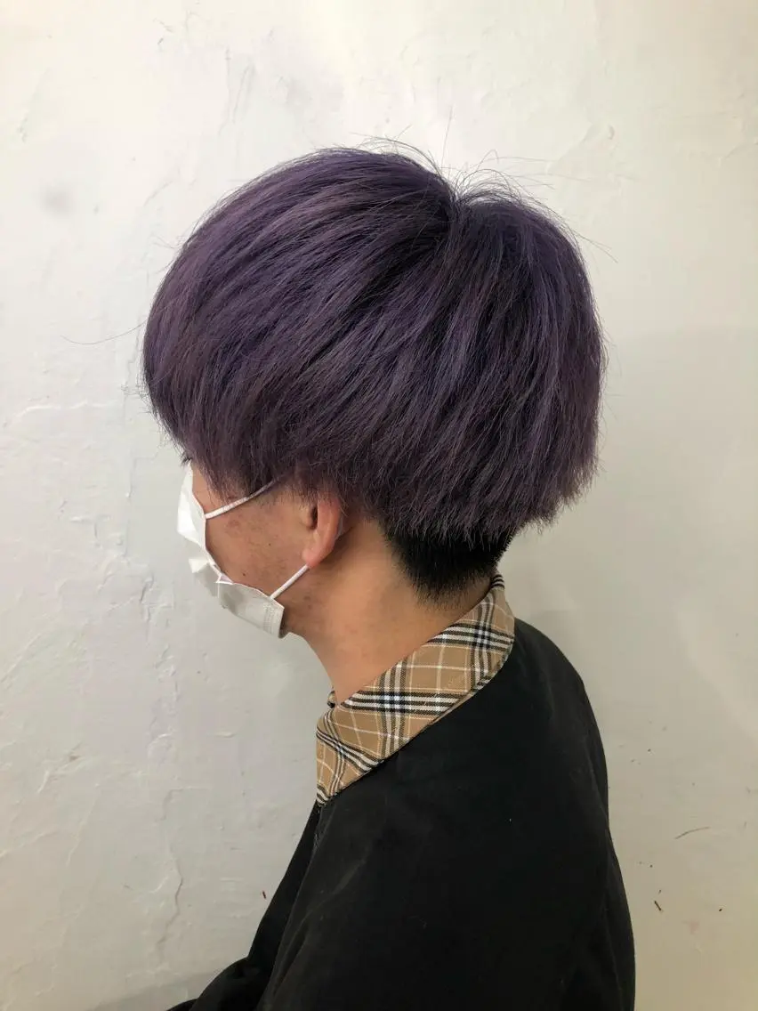 カラー メンズ メンズブリーチ ブリーチ シルバー 🎀 原宿/ブリーチ 🎀　♡Reina♡のヘアスタイル