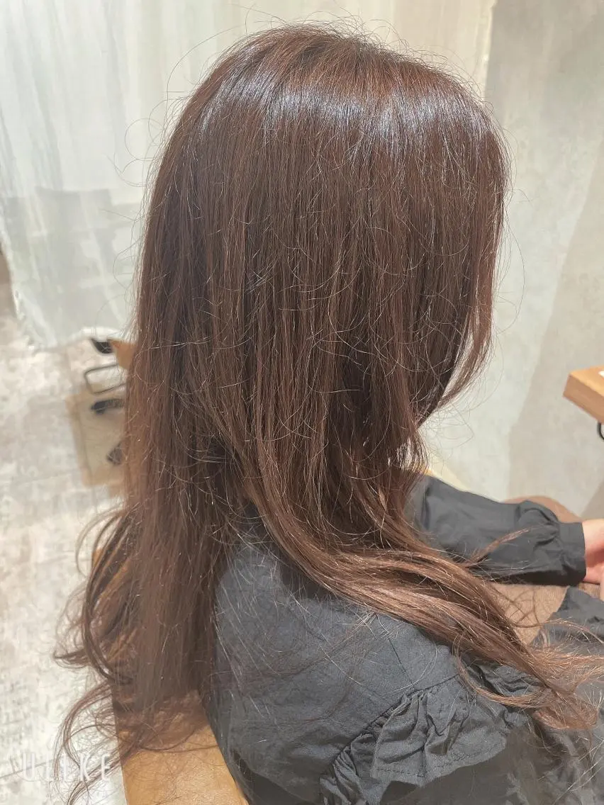 ロング ヘアカラー トリートメント 小川 夏生のヘアスタイル