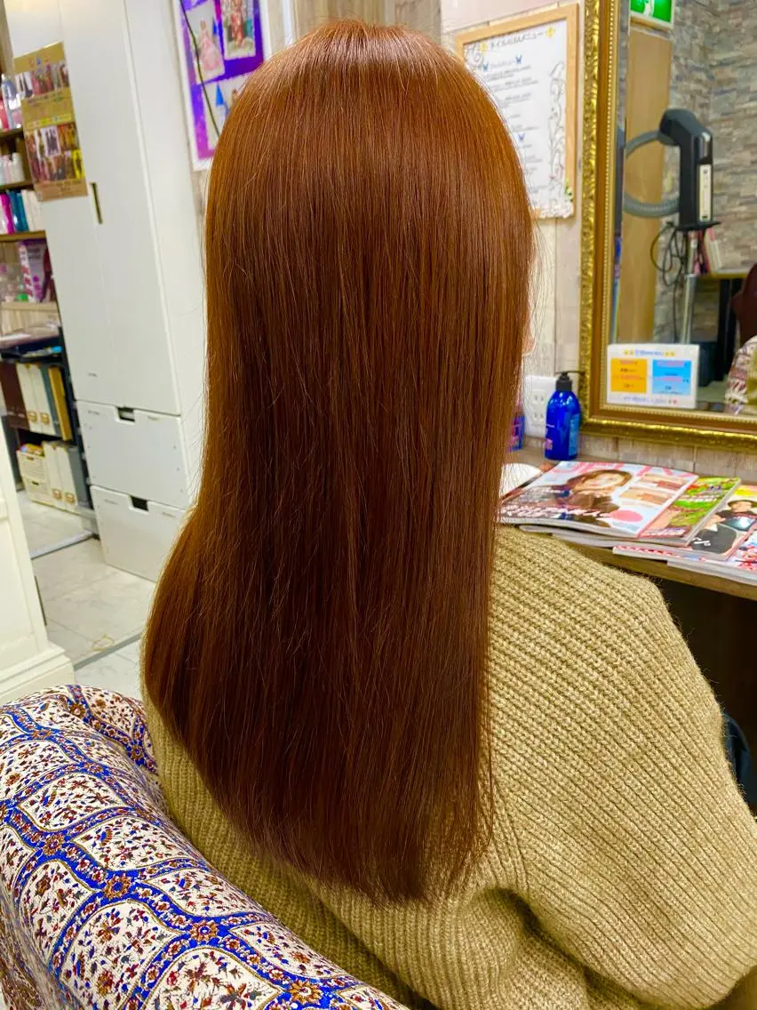 ロング ヘアカラー トリートメント Arphy/ /のヘアスタイル