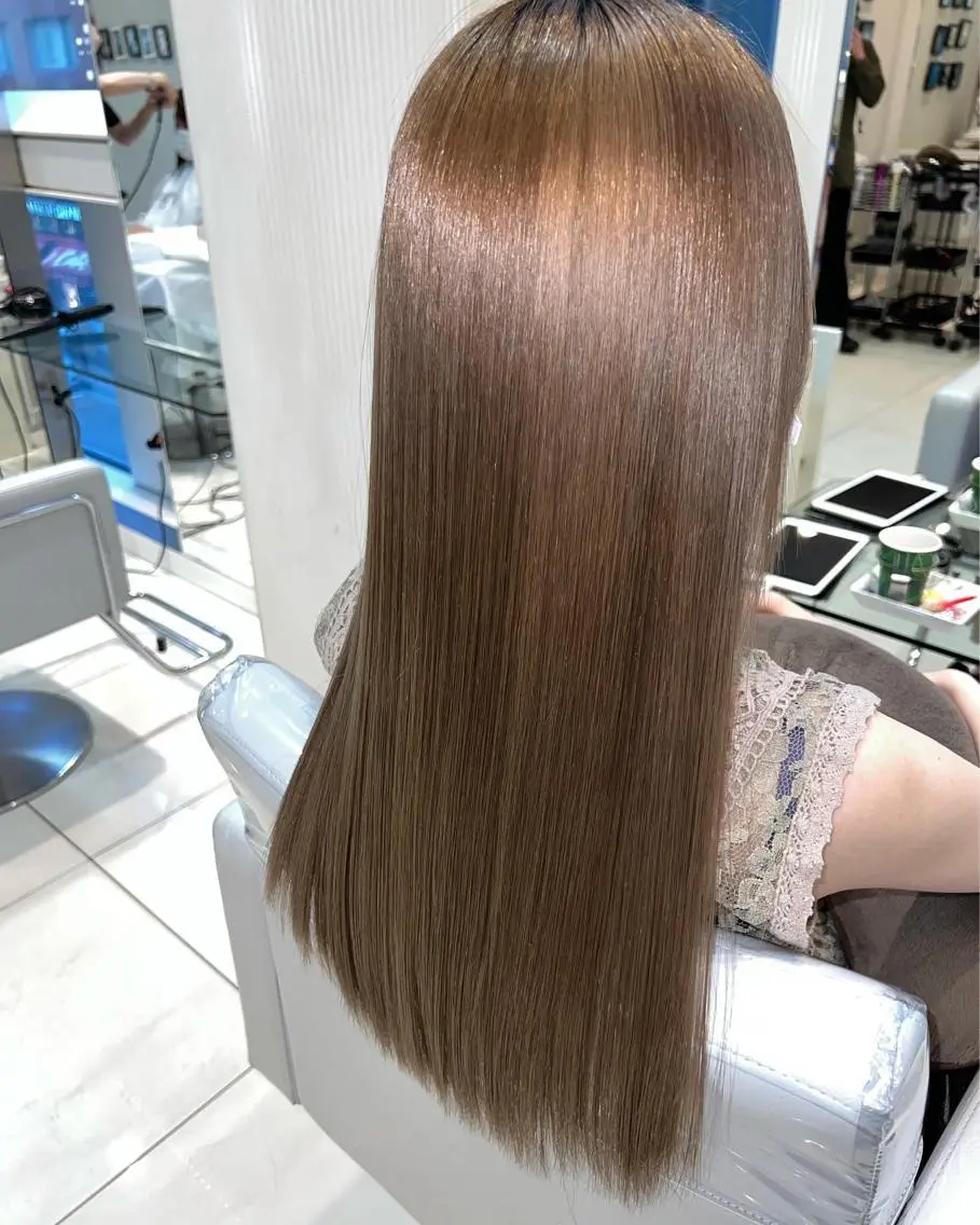 ロング カット ヘアカラー トリートメント 縮毛矯正/髪質改善 /ブリーチ/東陽町✨のヘアスタイル