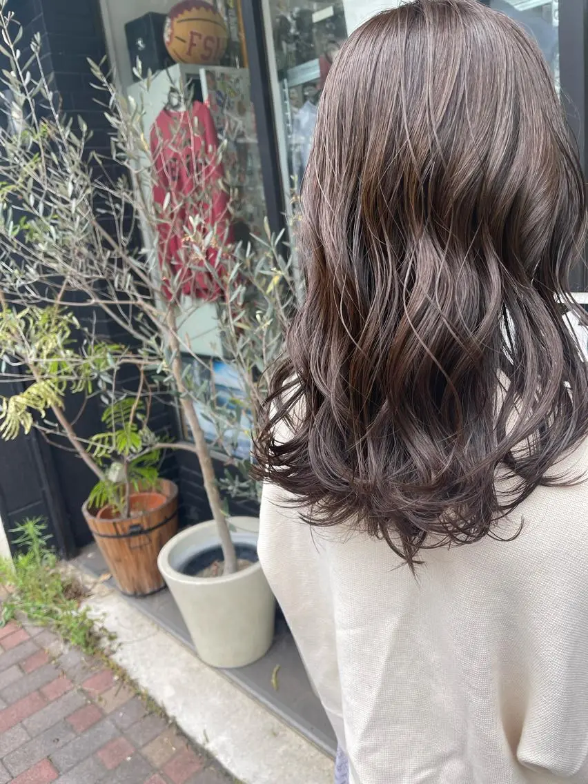 セミロング カラー ブラウンカラー ココアブラウン 📍葛西りんたろう/ ENVのヘアスタイル