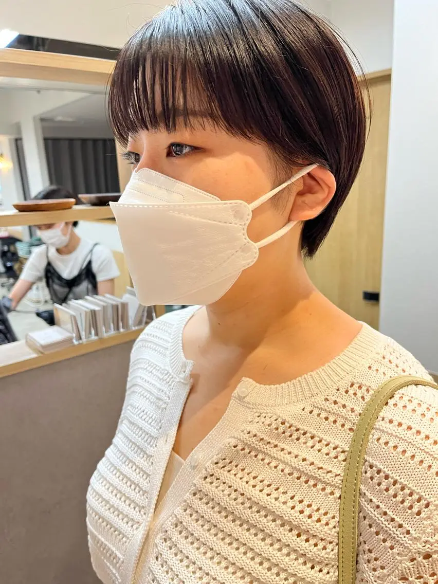 ショート カラー パーマ ヘアアレンジ ✨艶髪✨ 奈須晴香のヘアスタイル