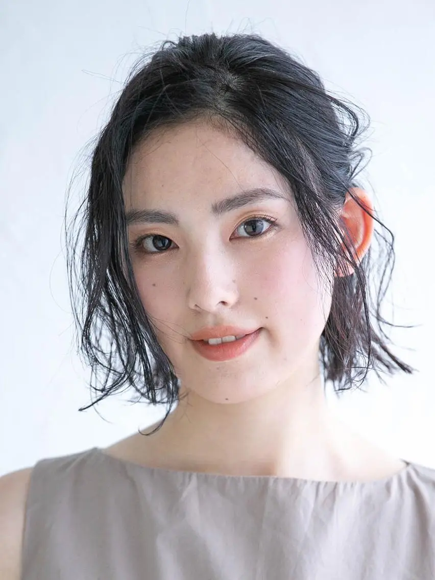 ヘアアレンジ ハーフアップ 結婚式・ブライダル ボブ Marika 🫧のマツエク・マツパデザイン