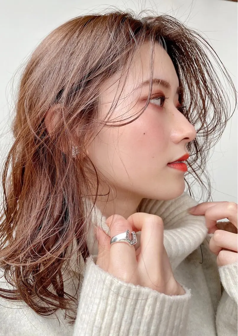 ロング カラー パーマ ヘアアレンジ 【公式】amble luxe池袋東口🩷のヘアスタイル