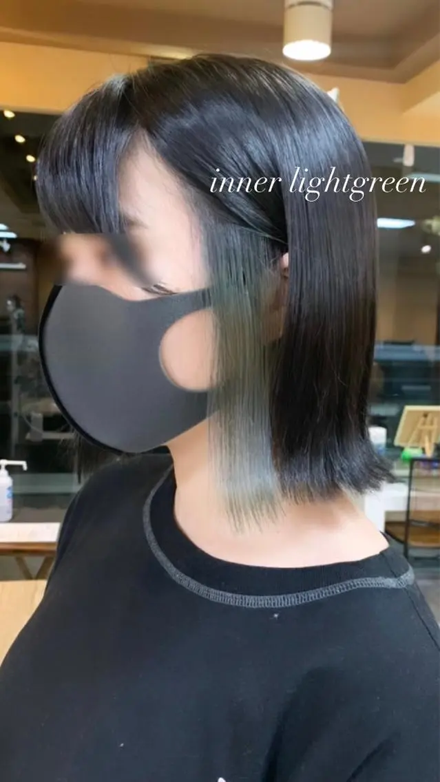 ミディアム レイヤー/艶髪カラー 森本くるみのヘアスタイル