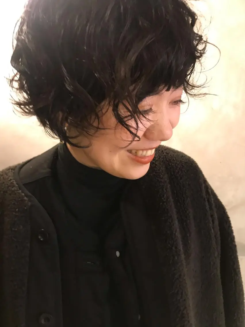 ショート カット パーマ トリートメント ayane⭐️ボブ・ ショート・パーマのヘアスタイル