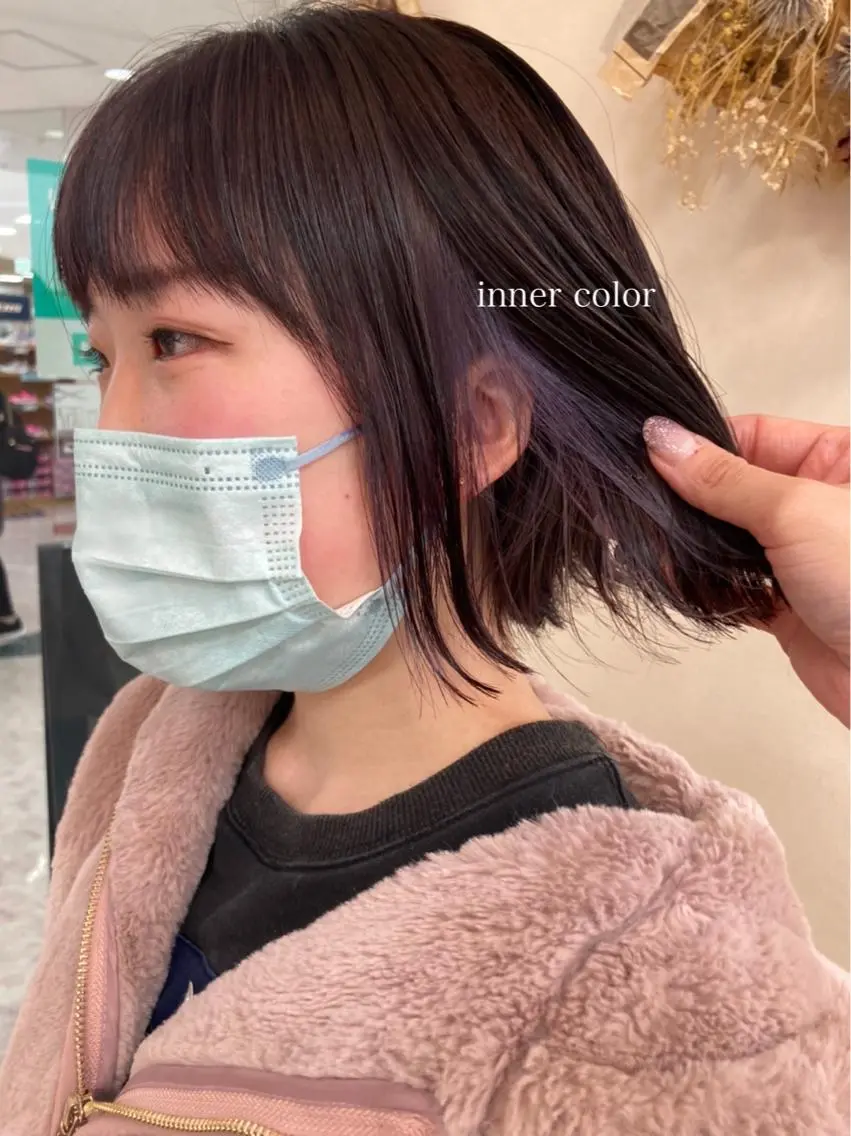 ショート カラー 切りっぱなしボブ ショートボブ ハンサムショート ブリーチ イヤリングカラー カット ヘアカラー トリートメント 初めてのショート お任せください✂️のヘアスタイル