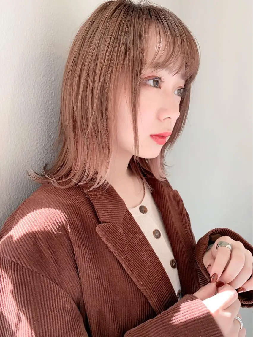 ミディアム カラー 髪質改善☆ 縮毛矯正miyuのヘアスタイル