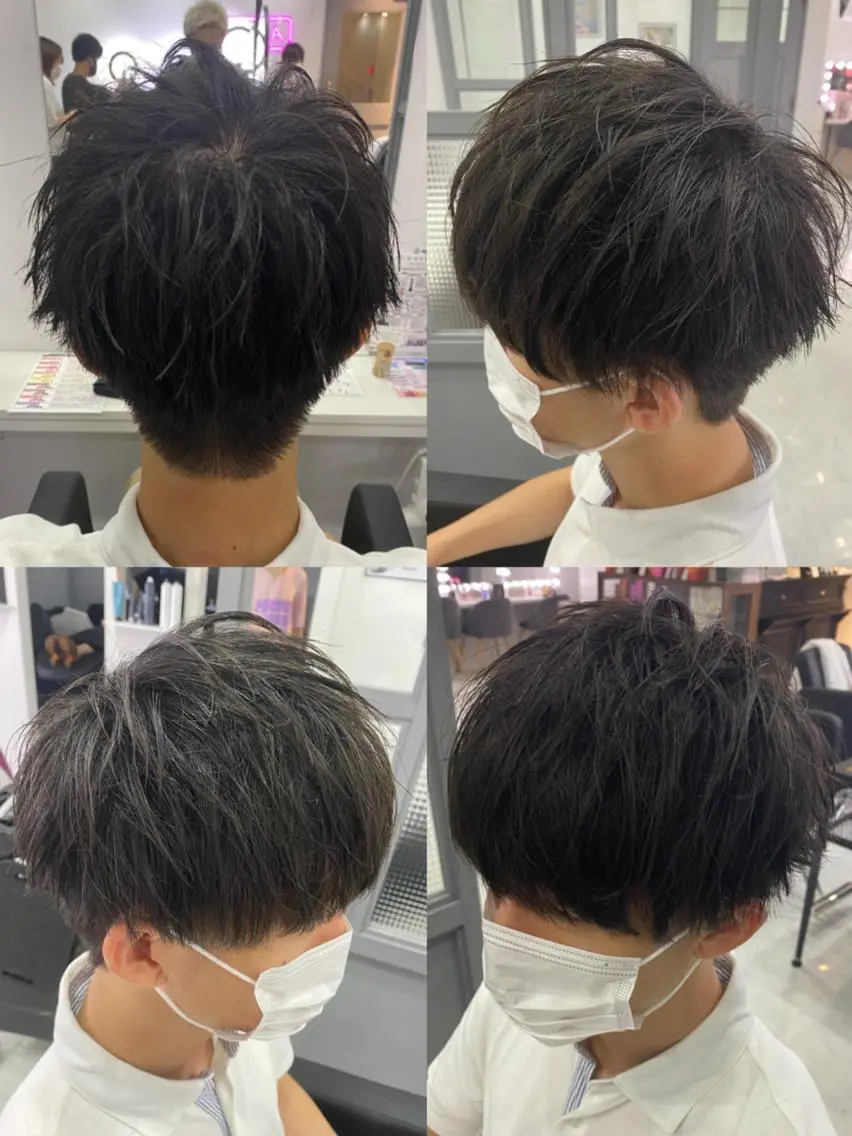 ショート カラー パーマ ヘアアレンジ メンズ カット 🔥メンズパーマ 特化 渡辺一翔のヘアスタイル