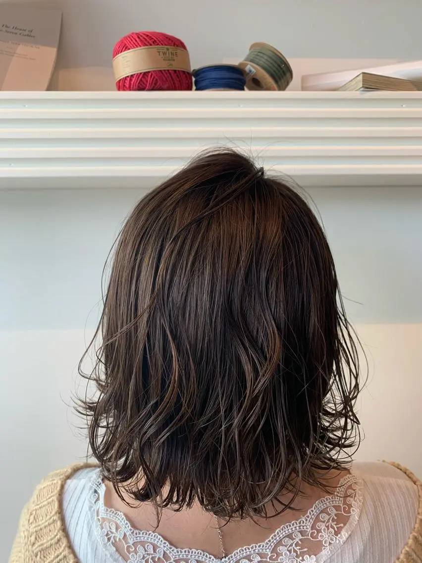 ミディアム ヘアカラー トリートメント ヘッドスパ ヘアセット 大宮/山口 竣也のヘアスタイル