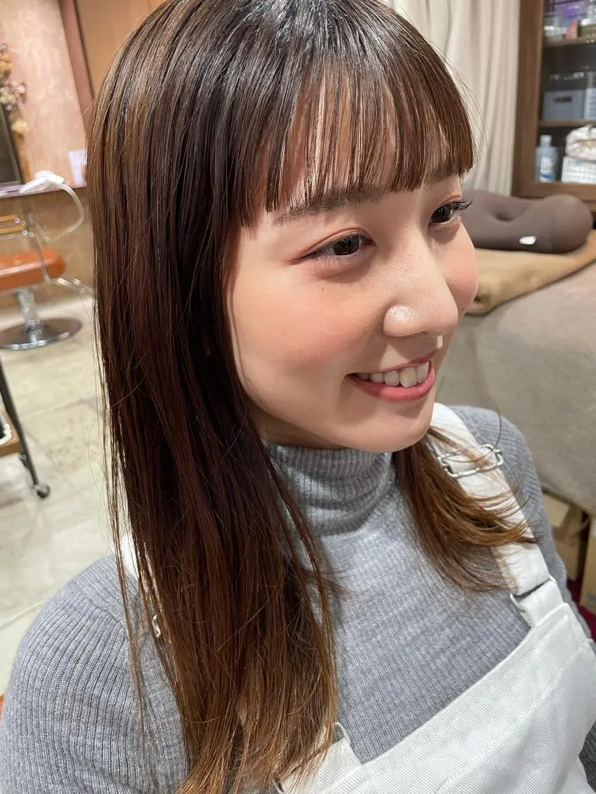 ロング カット ヘアカラー トリートメント ayane⭐️ボブ・ ショート・パーマのヘアスタイル