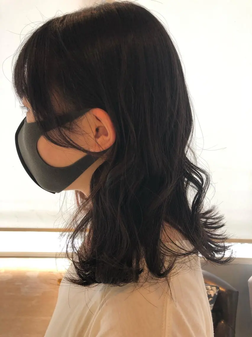 ミディアム カット トリートメント 阿部 美咲のヘアスタイル