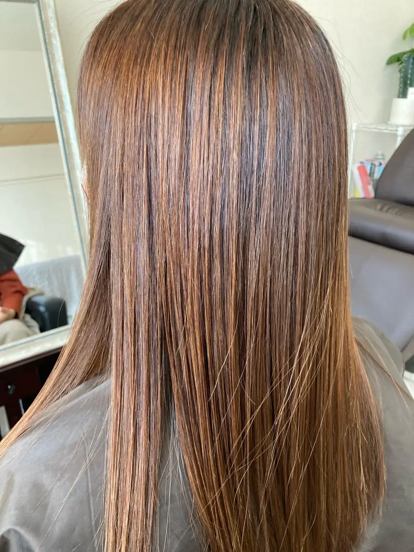 セミロング 髪質改善 トリートメント hair&eye AMANDAのマツエク・マツパデザイン