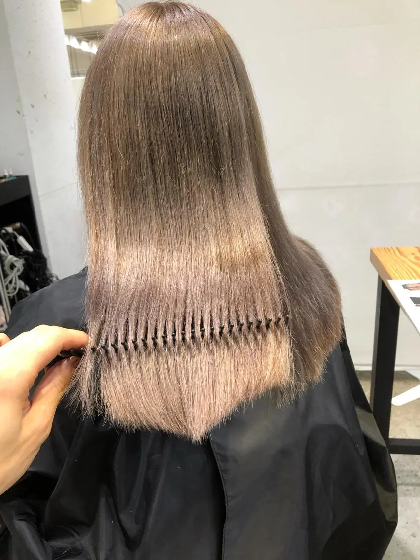 ロング カラー ブリーチ 🧸ハイトーン🧸 ゆっきー🧸のヘアスタイル