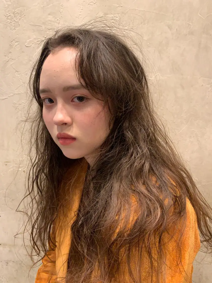 ロング カラー ヘアアレンジ ボブパーマコテ巻き風 パーマNo1深江秀平のヘアスタイル