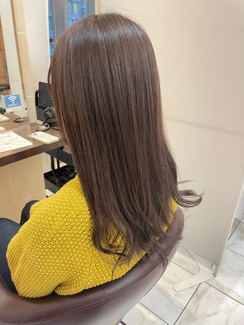 ロング カット ヘアカラー トリートメント 垢抜け透明感カラー 🌻篠崎梓🌻のヘアスタイル