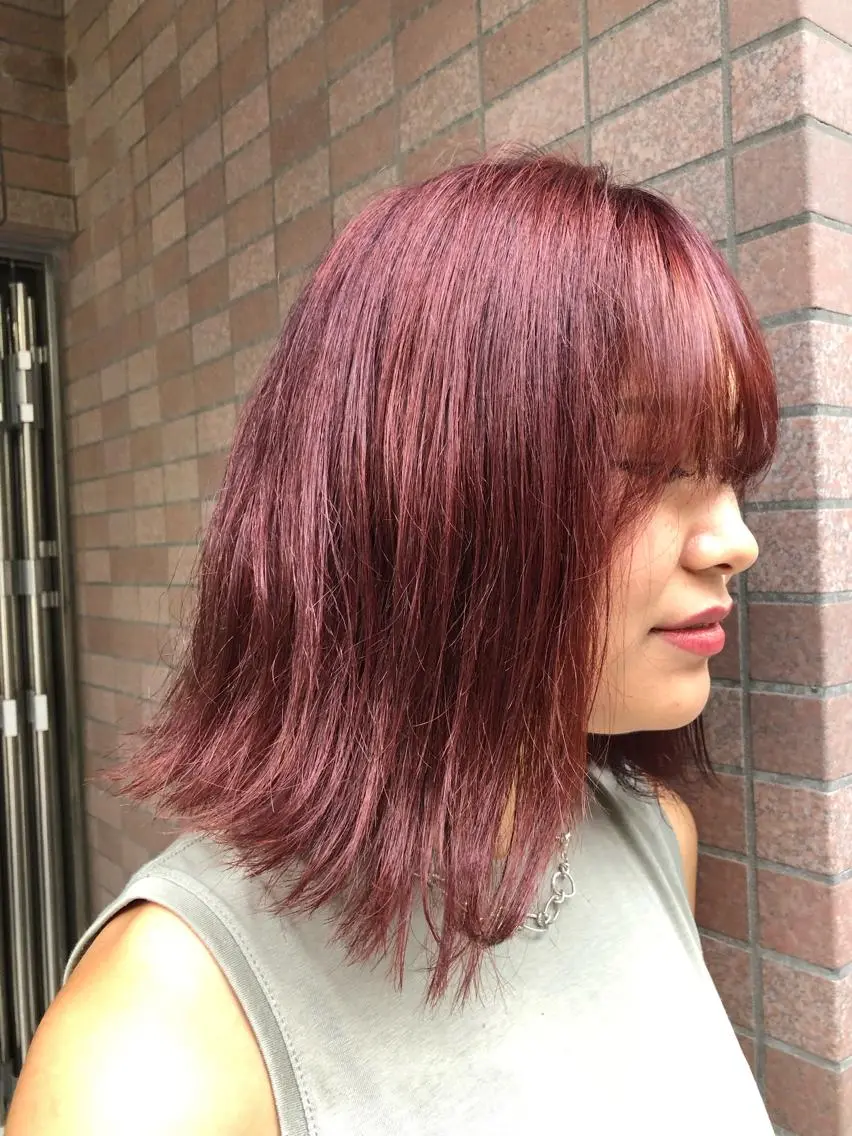 ミディアム ヘアカラー トリートメント 縮毛矯正の達人 ☆　松本のヘアスタイル