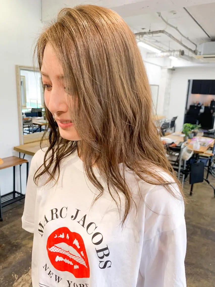 ロング カラー メンズパーマ メンズ特化ryoのヘアスタイル
