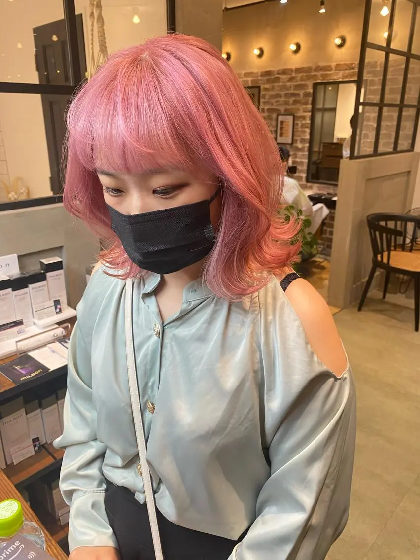 ミディアム カット ヘアカラー 大内田 凌馬のヘアスタイル