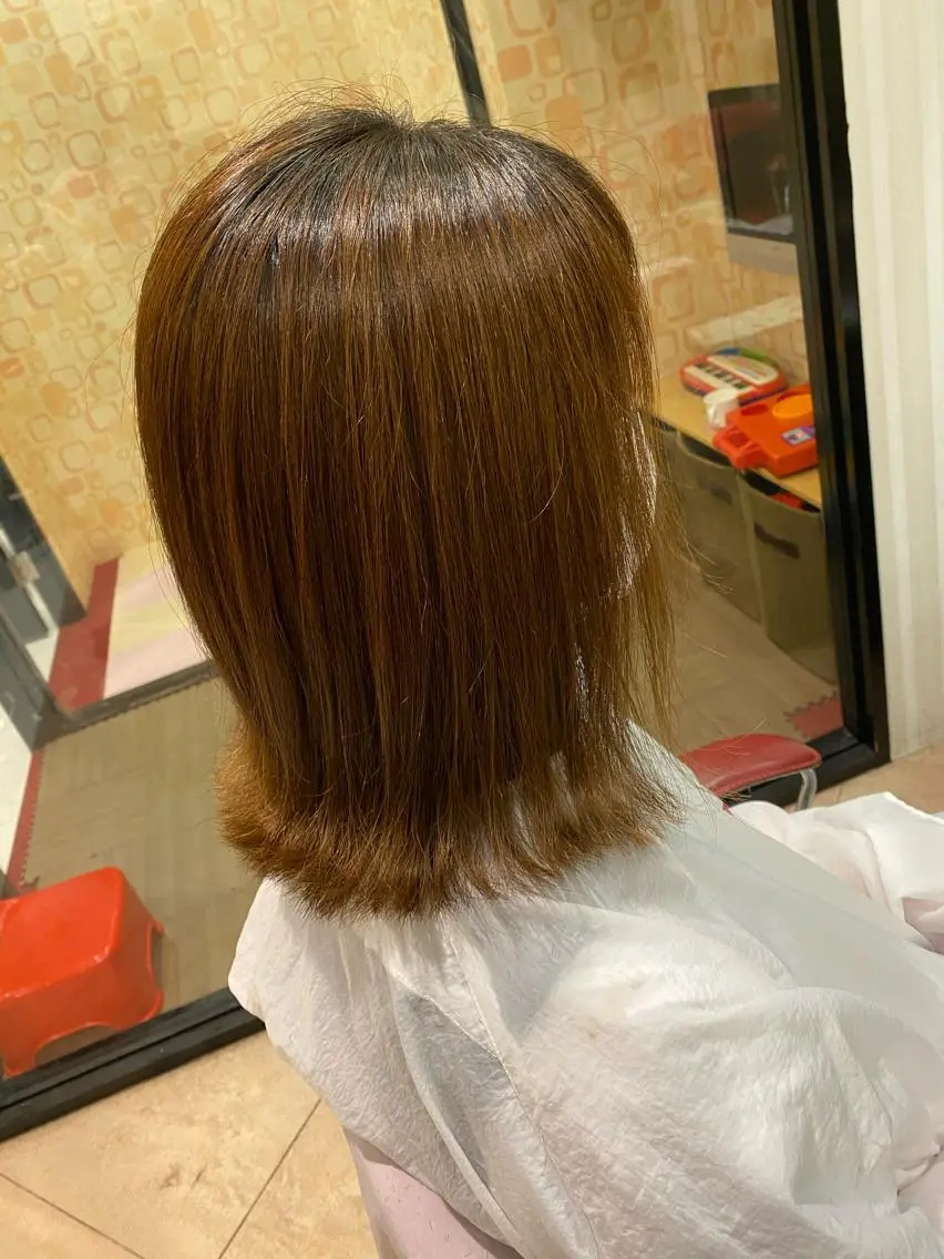ミディアム 【育休中】EARTH 荒井店HARUNAのヘアスタイル