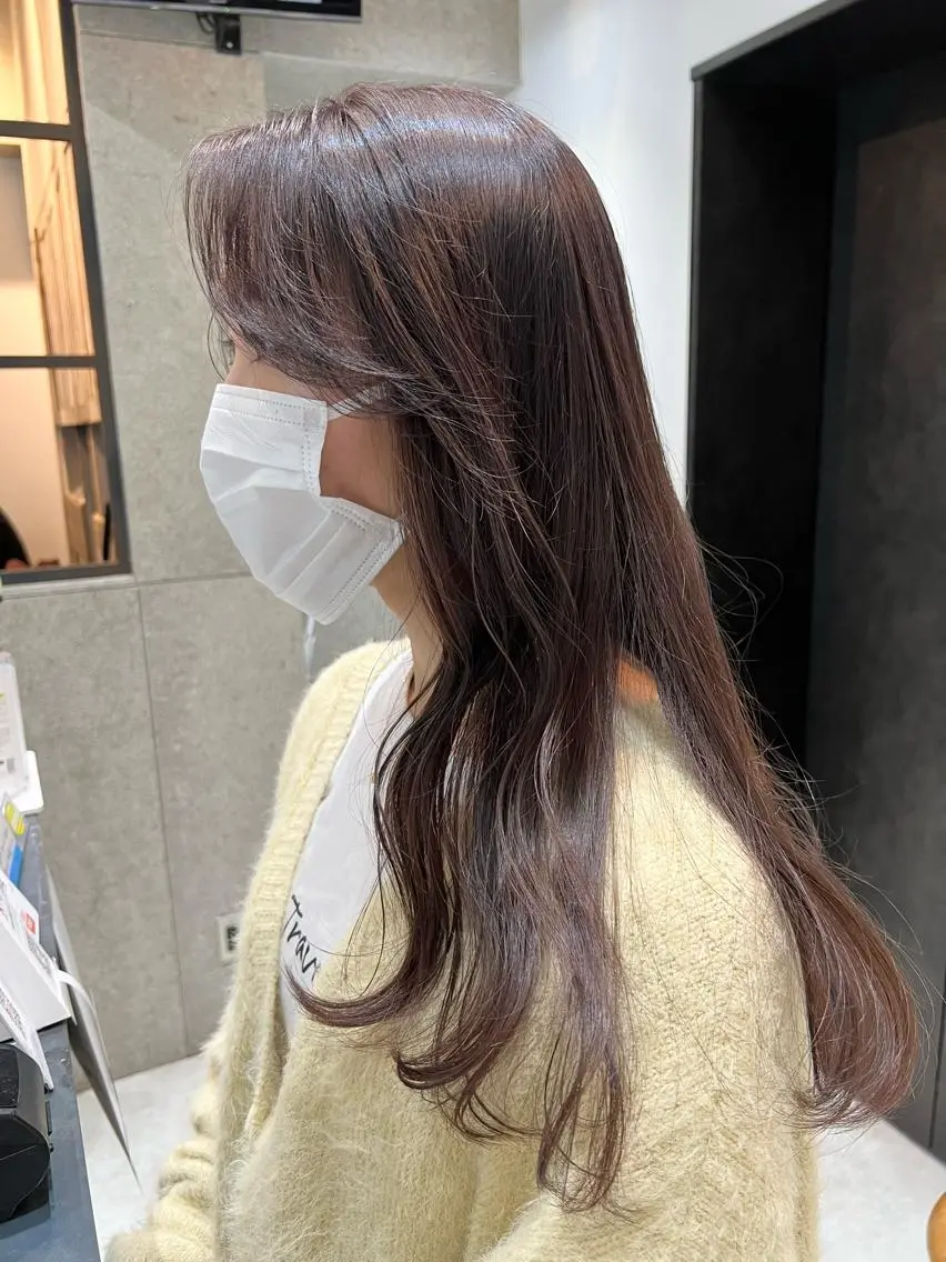 ロング カラー アッシュ ラベンダーカラー ラベンダーアッシュ カット ヘアカラー 🌿ニュアンス/髪質 改善🌿Fukudaのヘアスタイル