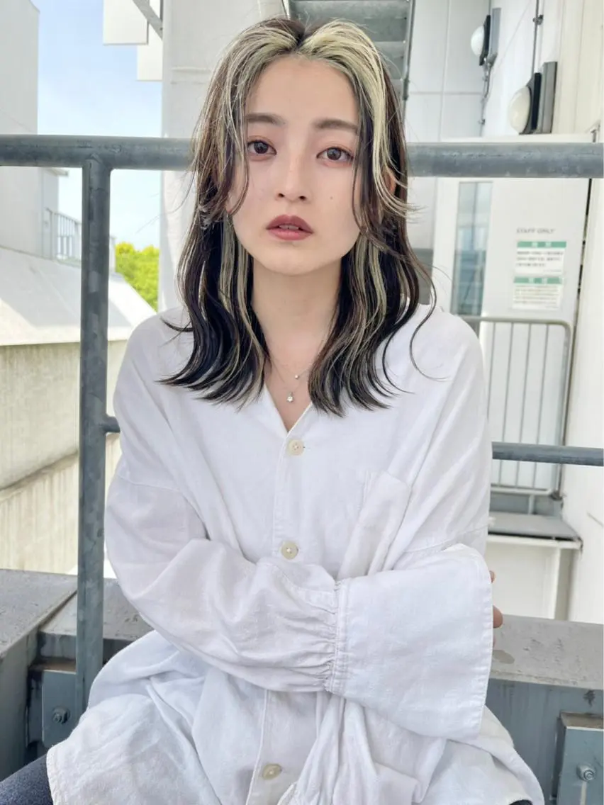 セミロング カラー カット ヘアカラー トリートメント 🎨絶対に褒められる "店長"鈴木貴彦🎨のヘアスタイル
