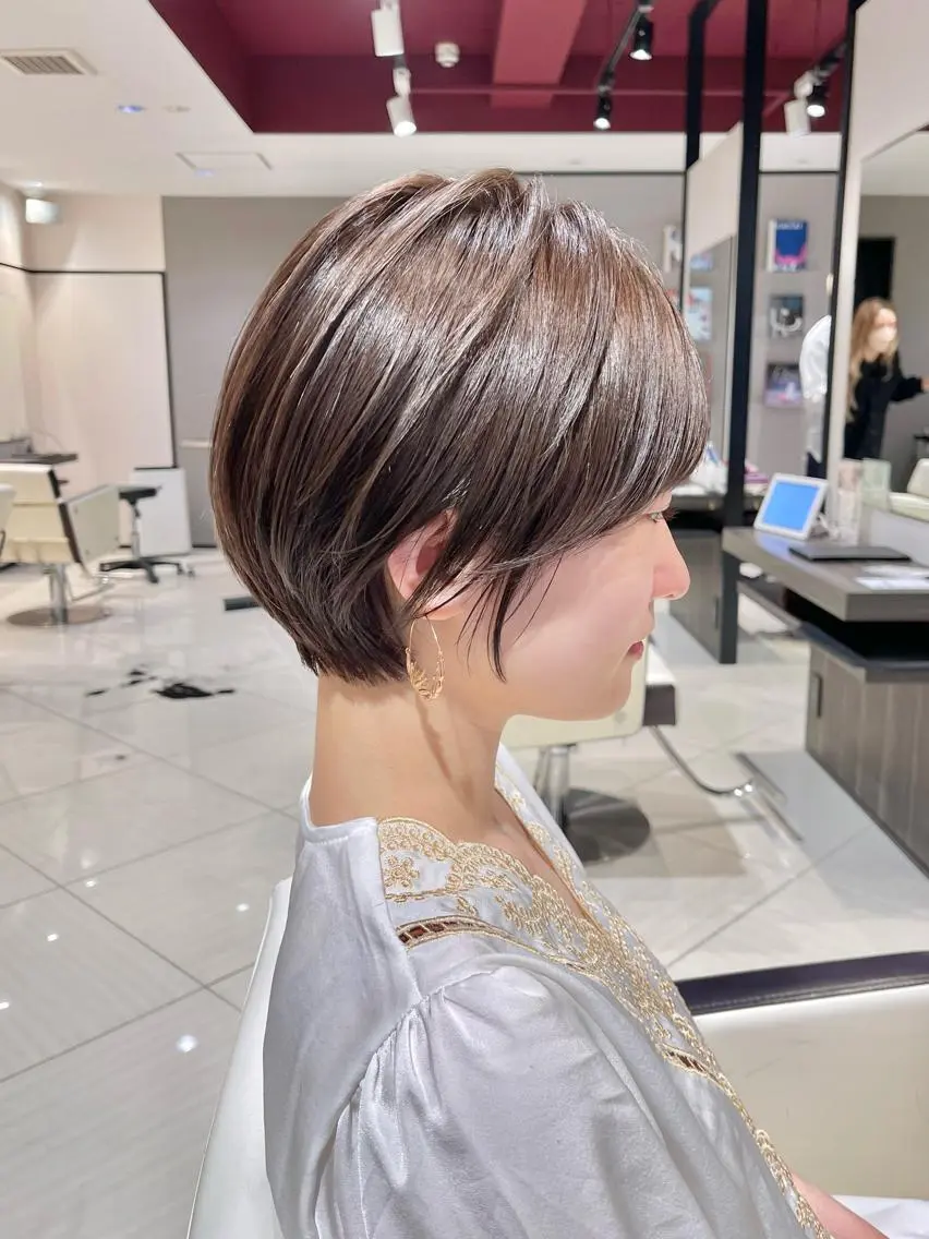 ショート ショートボブ ハンサムショート 丸みショート ボブ ショートヘア 荻窪/ショートヘア✨ ショートボブ長松大哉のヘアスタイル